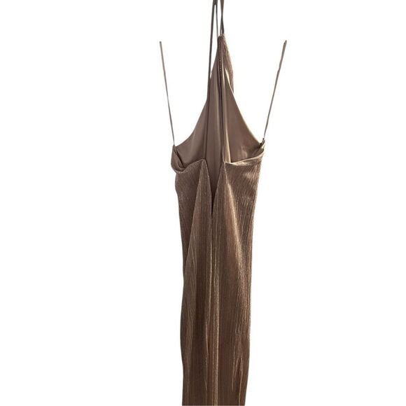 Express Dress Formal Slip Shimmer V Neck Double Plunging Great Condition size sm - Picture 6 of 7